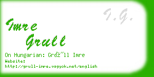 imre grull business card